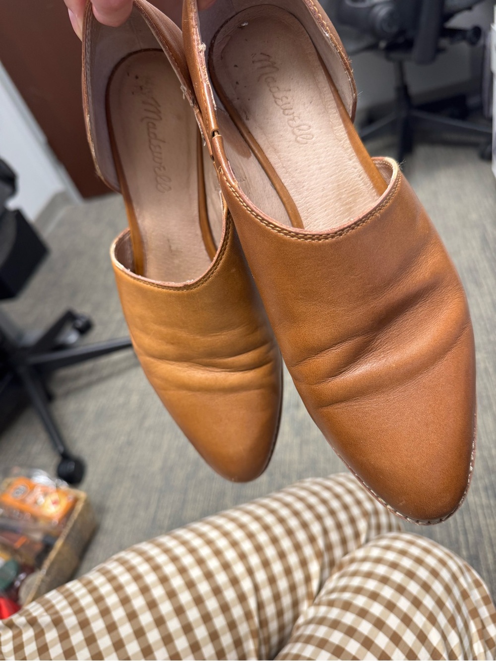 Madewell Lucie Shoe. English Saddle Leather, Caramel Brown 8.5 - Picture 3 of 6